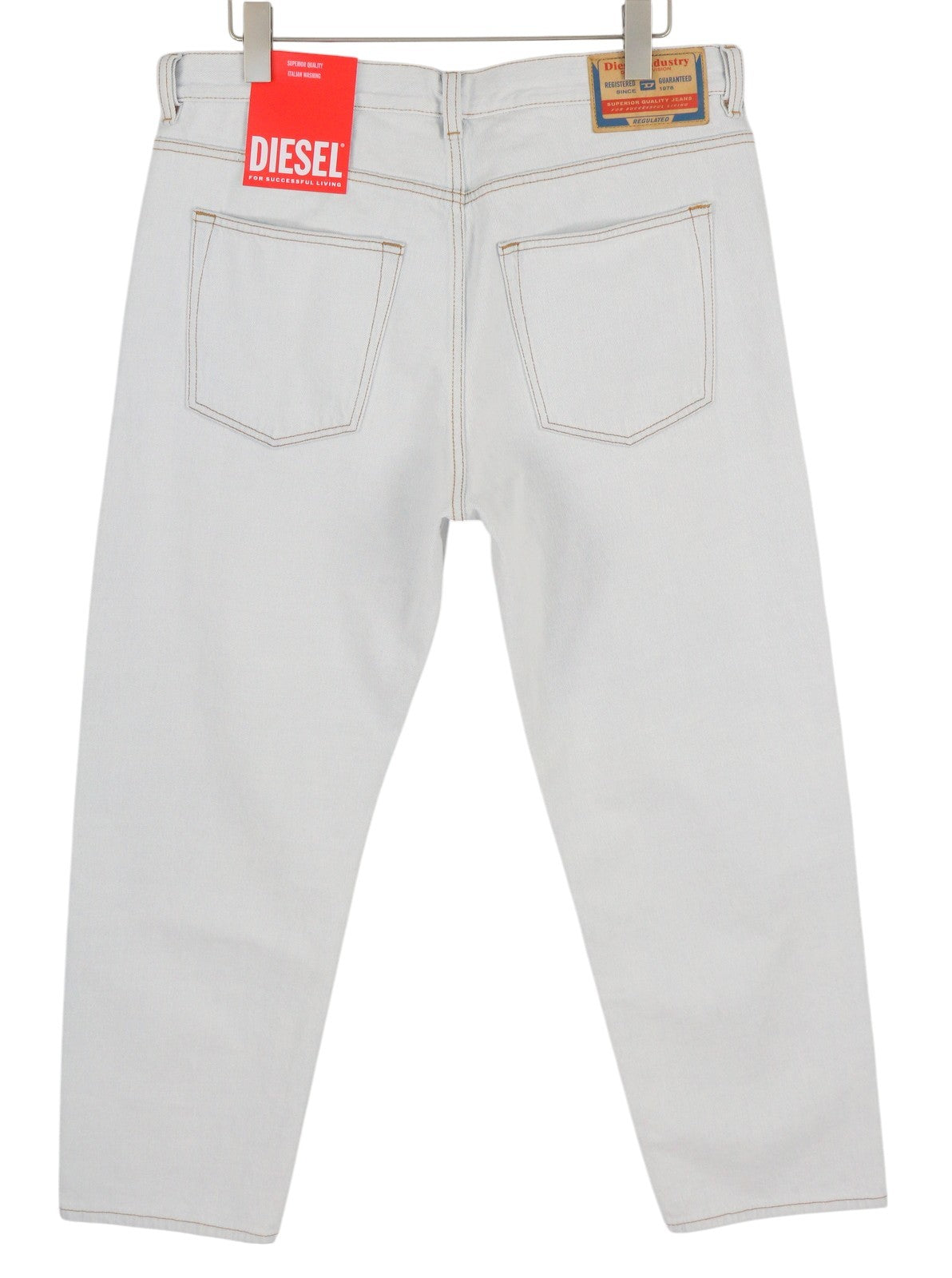 DIESEL 2010 0079Z Men Jeans W34/L30 Loose Fit Straight Leg Mid Waist RRP€250