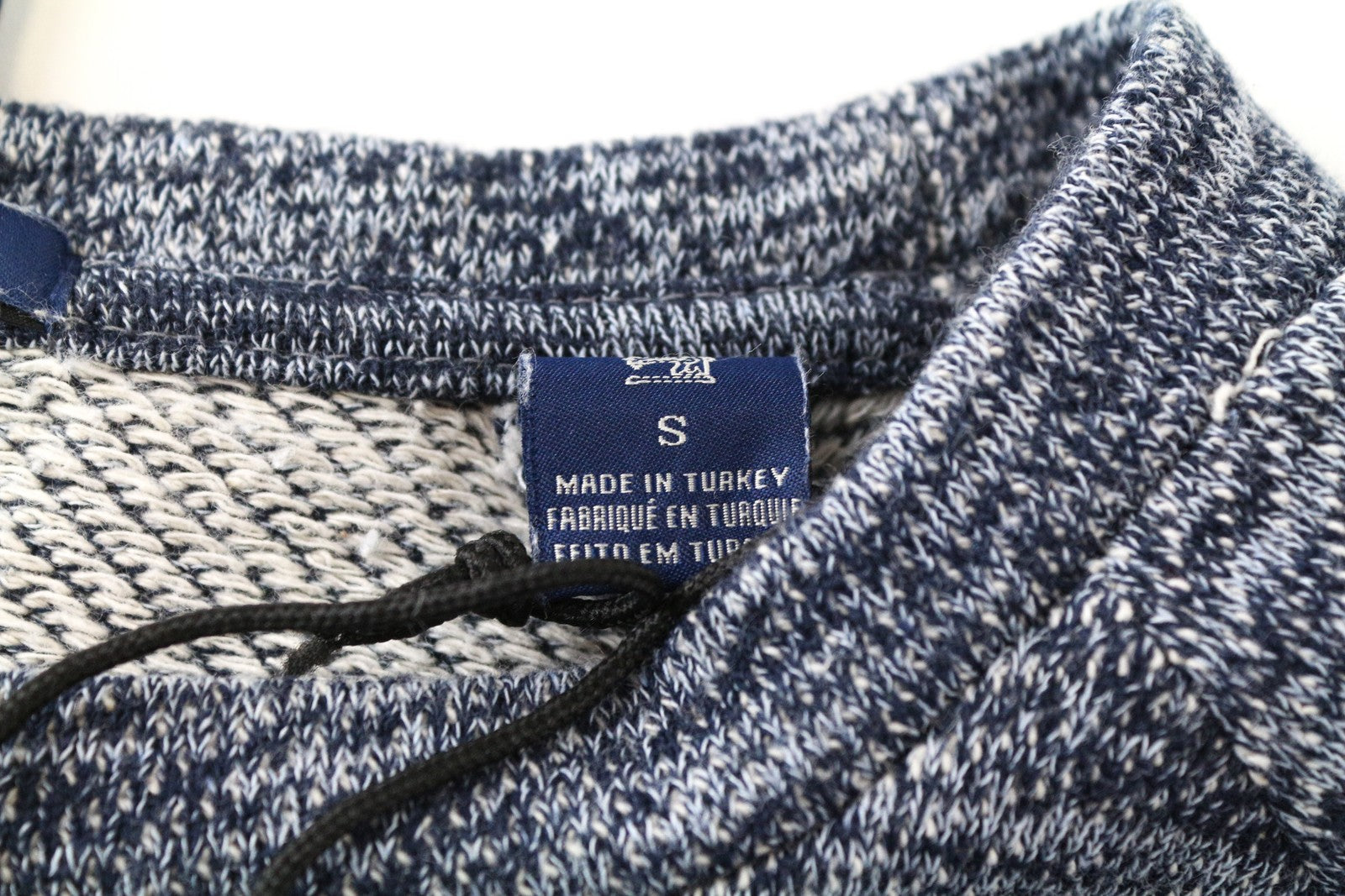 SCOTCH &amp; SODA vyriškas mėlynos spalvos ilgomis rankovėmis megztinis su gobtuvu 