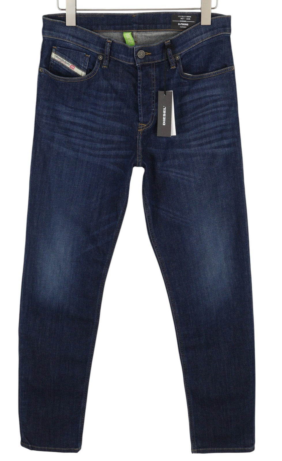 DIESEL D-Fining 009ZU vyriški džinsai W31/L34 siaurėjantys, tamprūs, mėlyni, su sagomis 