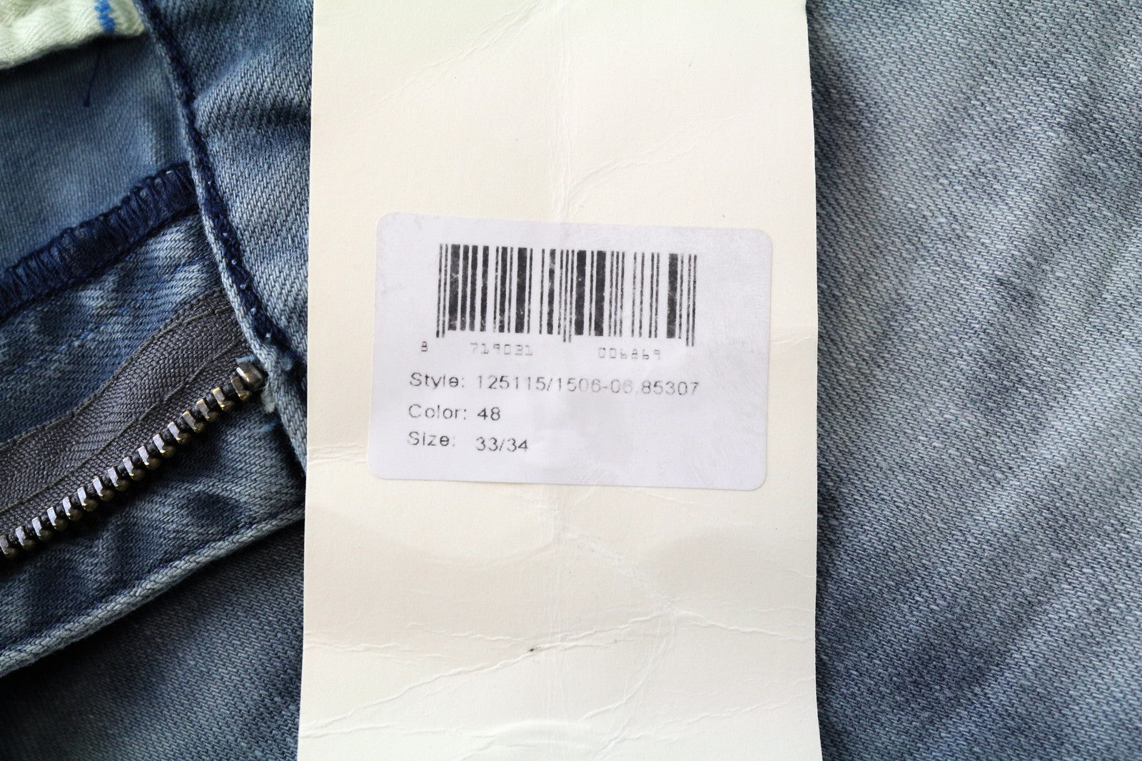 SCOTCH & SODA Skim W33/L34 Washed Denim Skinny Blue Jeans Stretch Men's