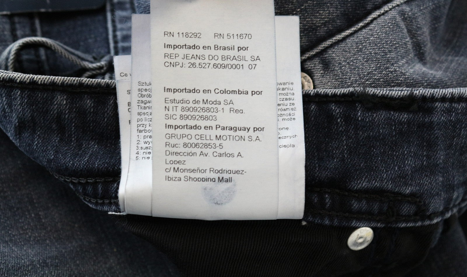 REPLAY Grover Straight Jeans W29/L34 Blue Stretch Cotton Washed Fit Men's