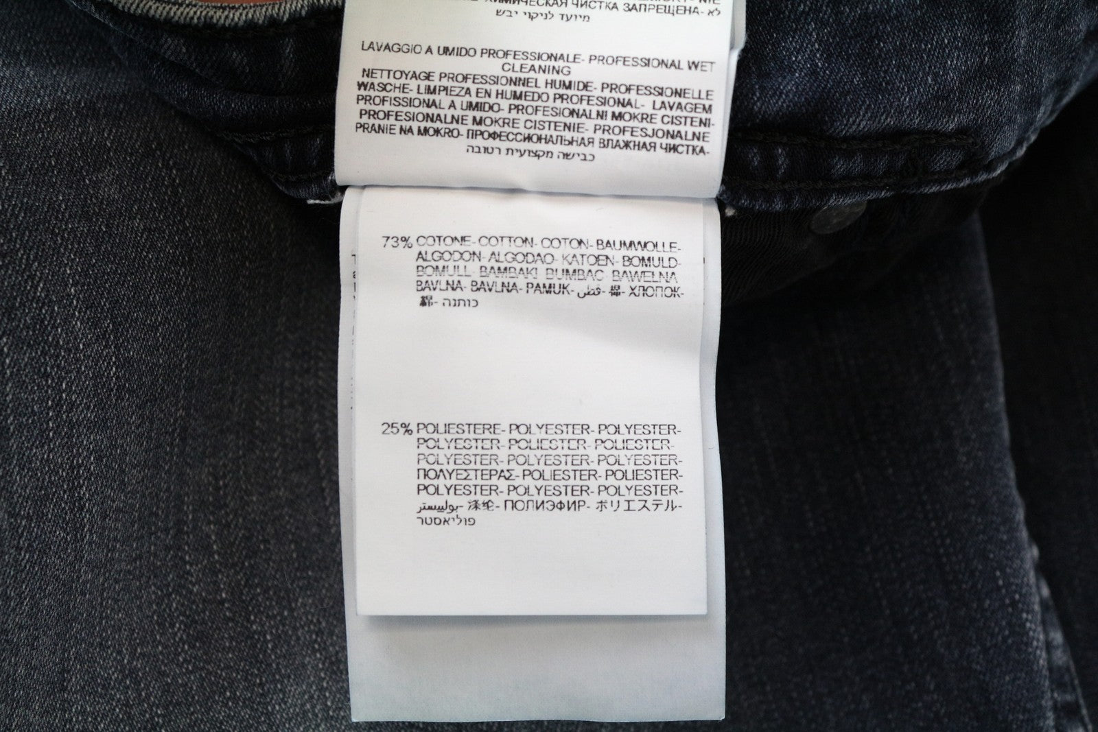 REPLAY Grover Straight Jeans W29/L34 Blue Stretch Cotton Washed Fit Men's