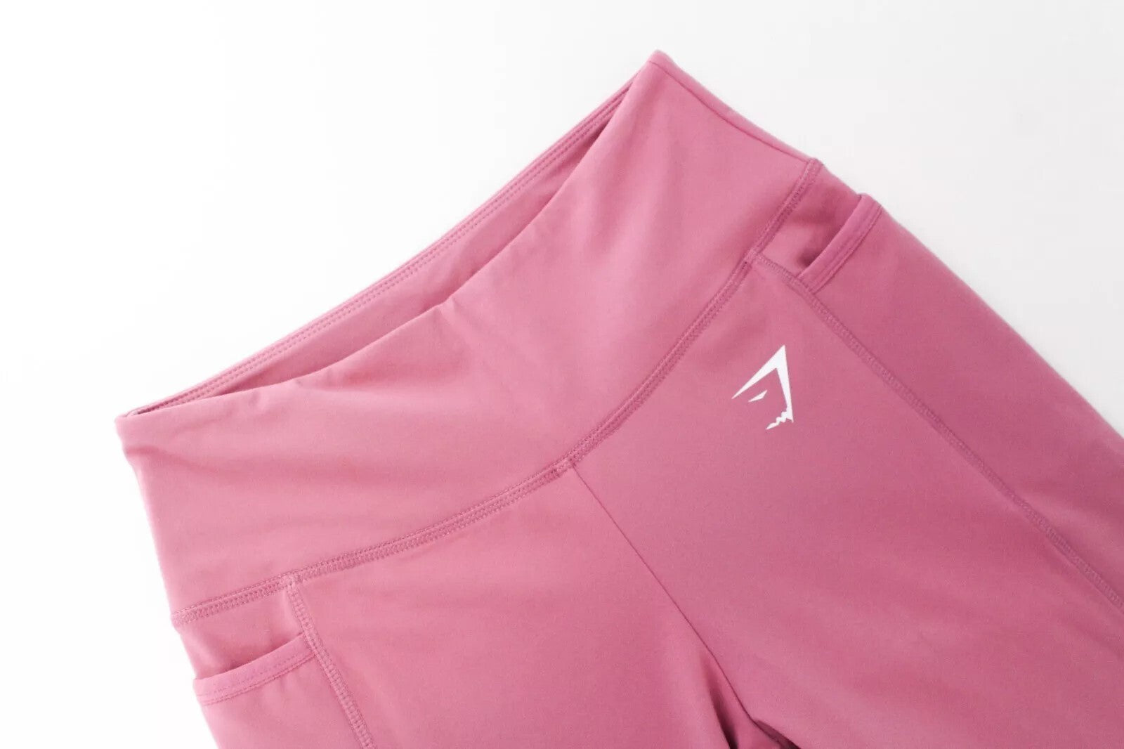 GYM SHARK moteriškos tamprės S rožinės spalvos, tamprios, drėgmę sugeriančios sportinės aprangos 