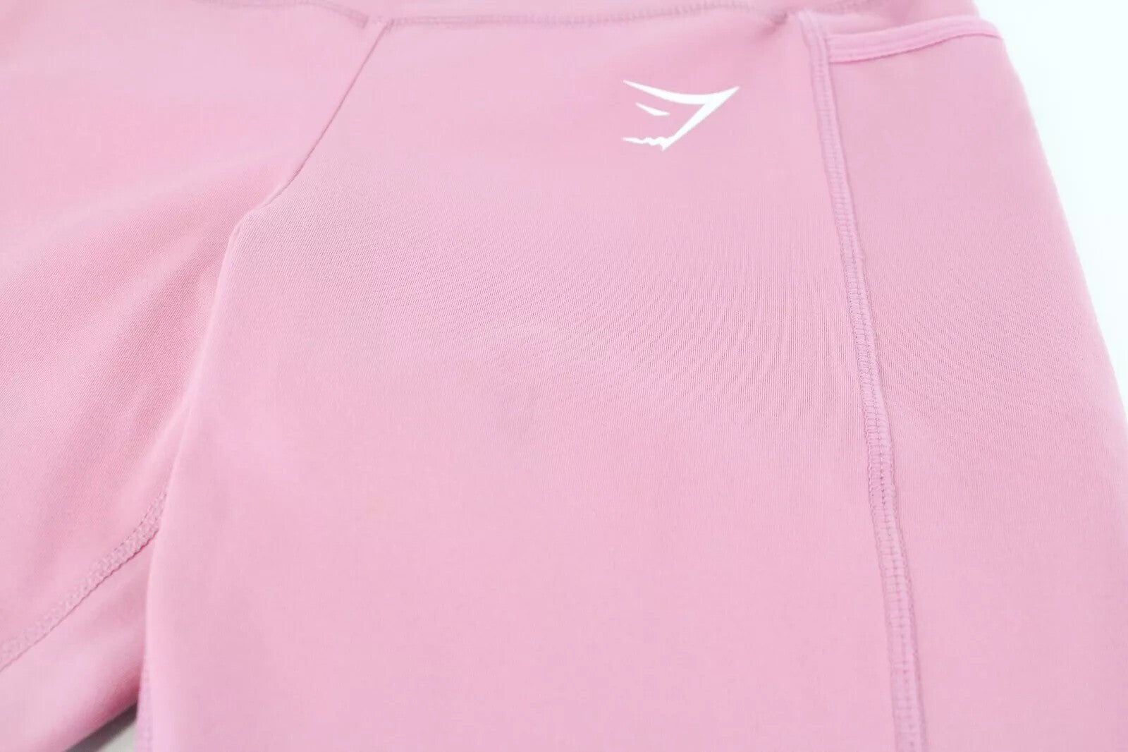 GYM SHARK moteriškos tamprės S rožinės spalvos, tamprios, drėgmę sugeriančios sportinės aprangos 