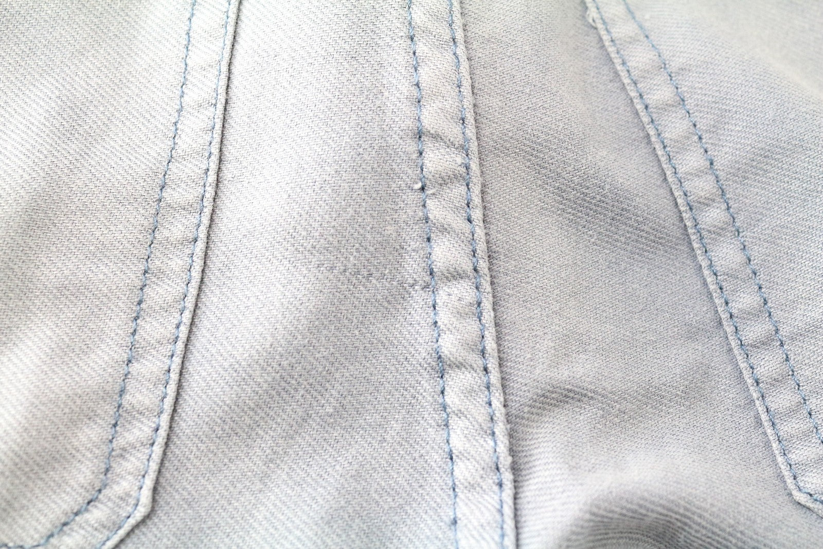 DENHAM Bonnie plačių klešnių moteriškos kelnės W26/L28 mėlynos sendinto lino imitacijos 