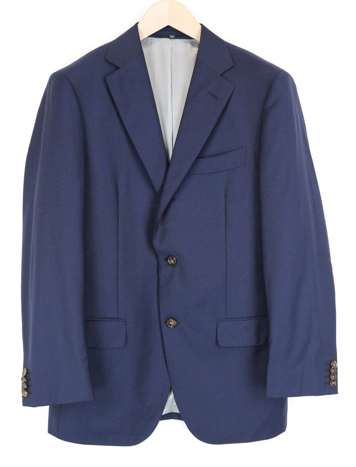 SUITSUPPLY Napoli Men Blazer UK38R Blue Super  Wool Dress Dress