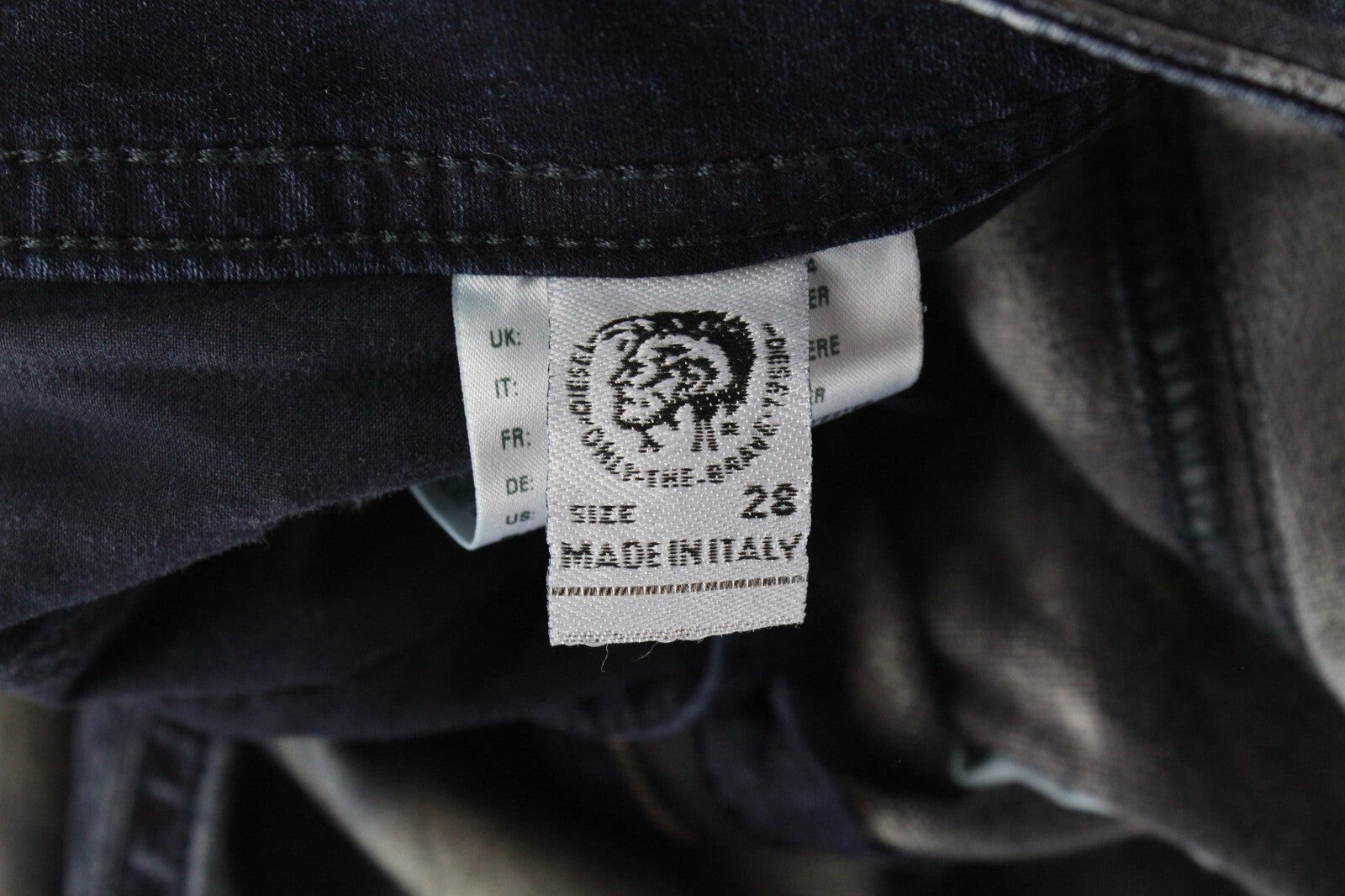 DIESEL Thommer CB-NE 085AZ Mens Jeans W28 Grey Blue Slim  Waxed Jogg Stretchy