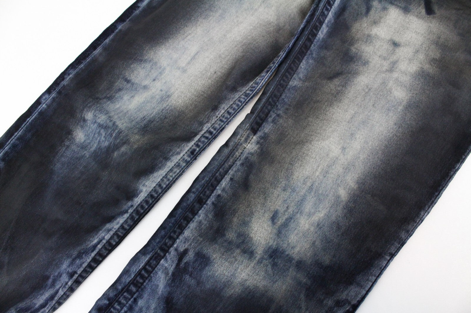 DIESEL Thommer CB-NE 085AZ Mens Jeans W28 Grey Blue Slim  Waxed Jogg Stretchy