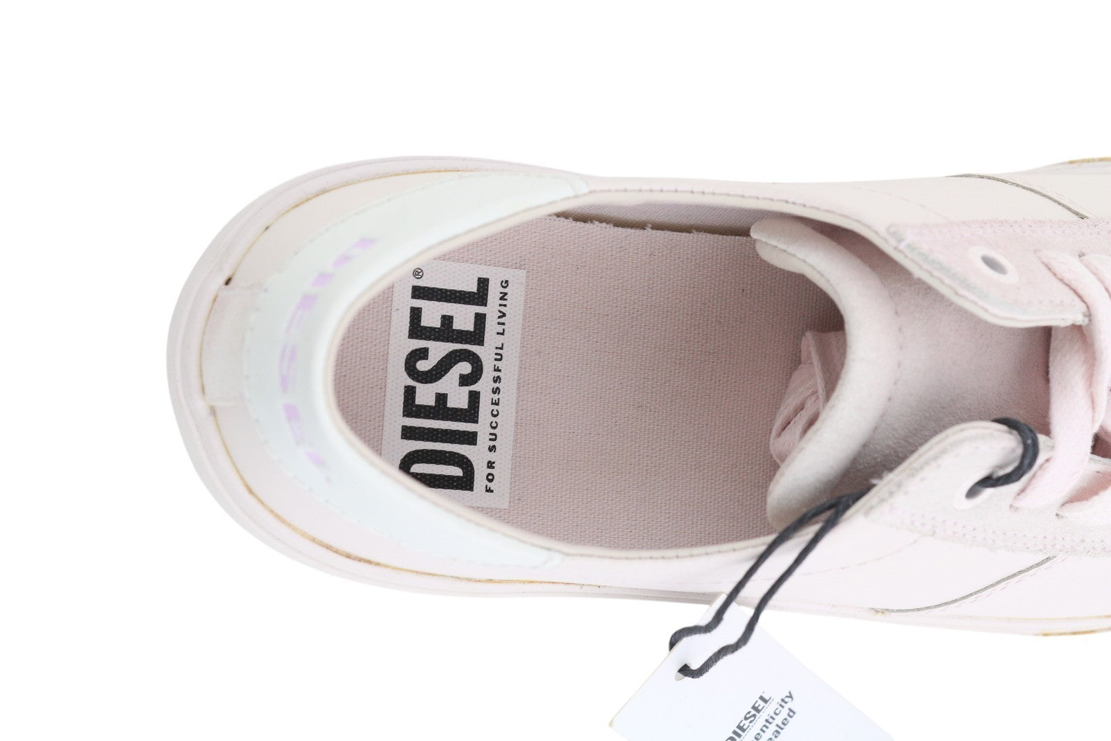 DIESEL S-Mydori Lc W moteriški sportbačiai, šviesiai rožinės spalvos, odiniai, migdolų spalvos, RRP 200 € 