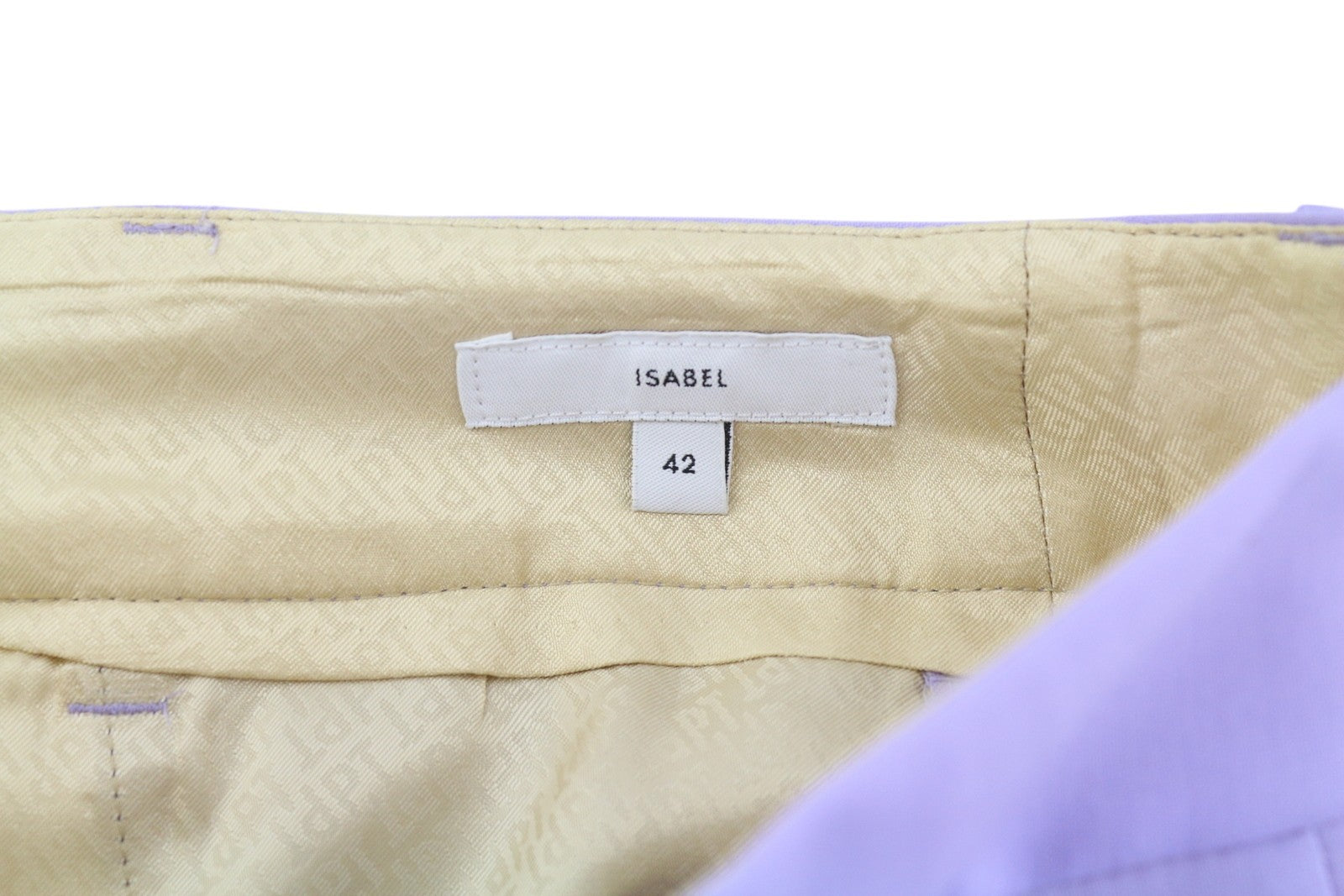 PT TORINO Isabel moteriškos kelnės 42 W27 violetinės violetinės fliso ir vilnos mišinio RRP 350 € 