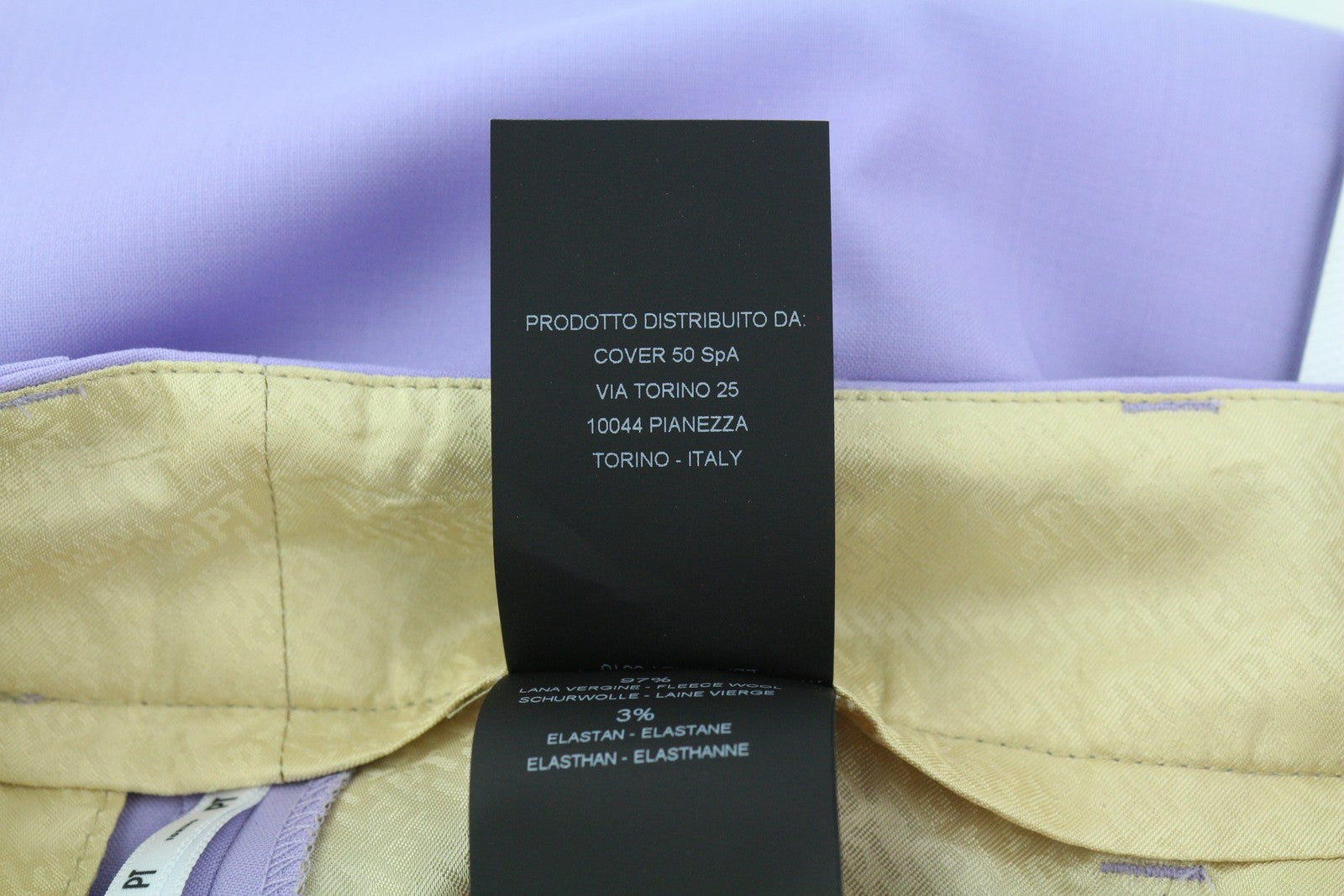 PT TORINO Isabel moteriškos kelnės 42 W27 violetinės violetinės fliso ir vilnos mišinio RRP 350 € 