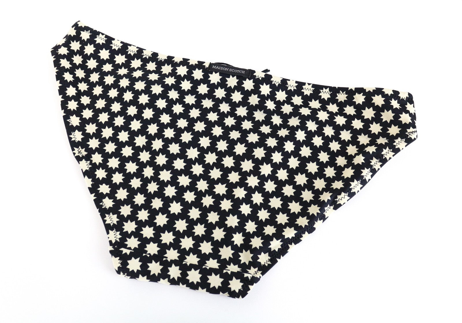 MAISON SCOTCH Swim Bottom ~XS Black Star Print Bikini Beachwear