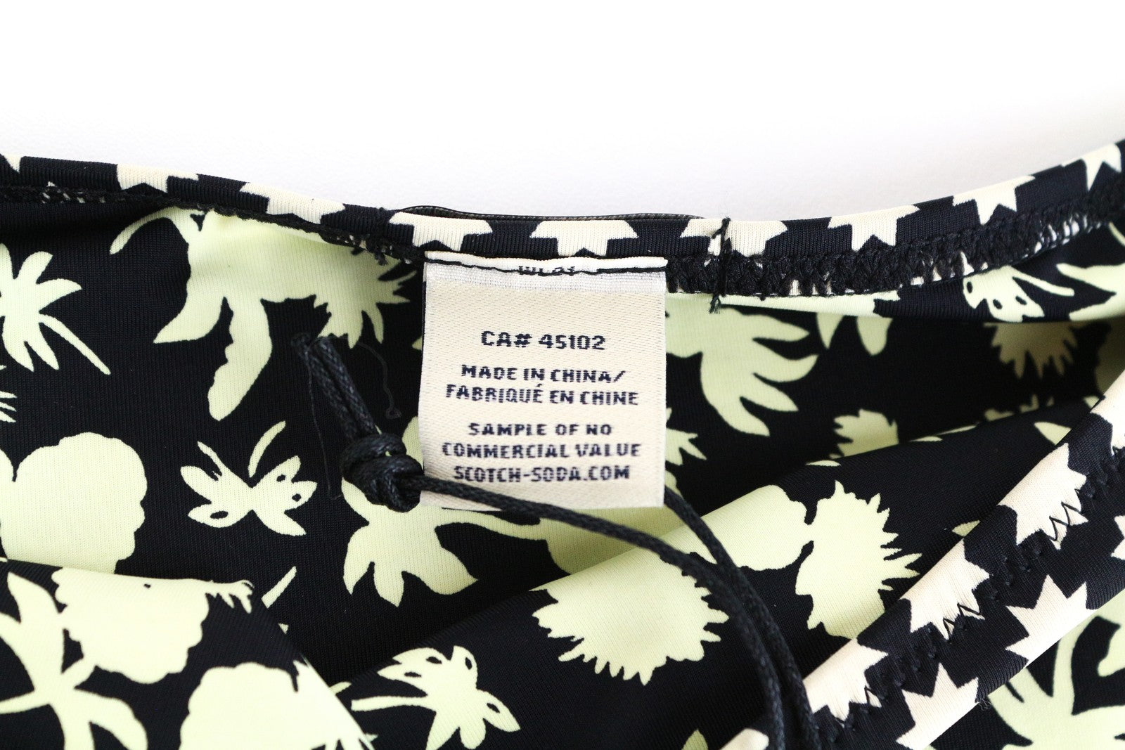 MAISON SCOTCH Swim Bottom ~XS Black Star Print Bikini Beachwear