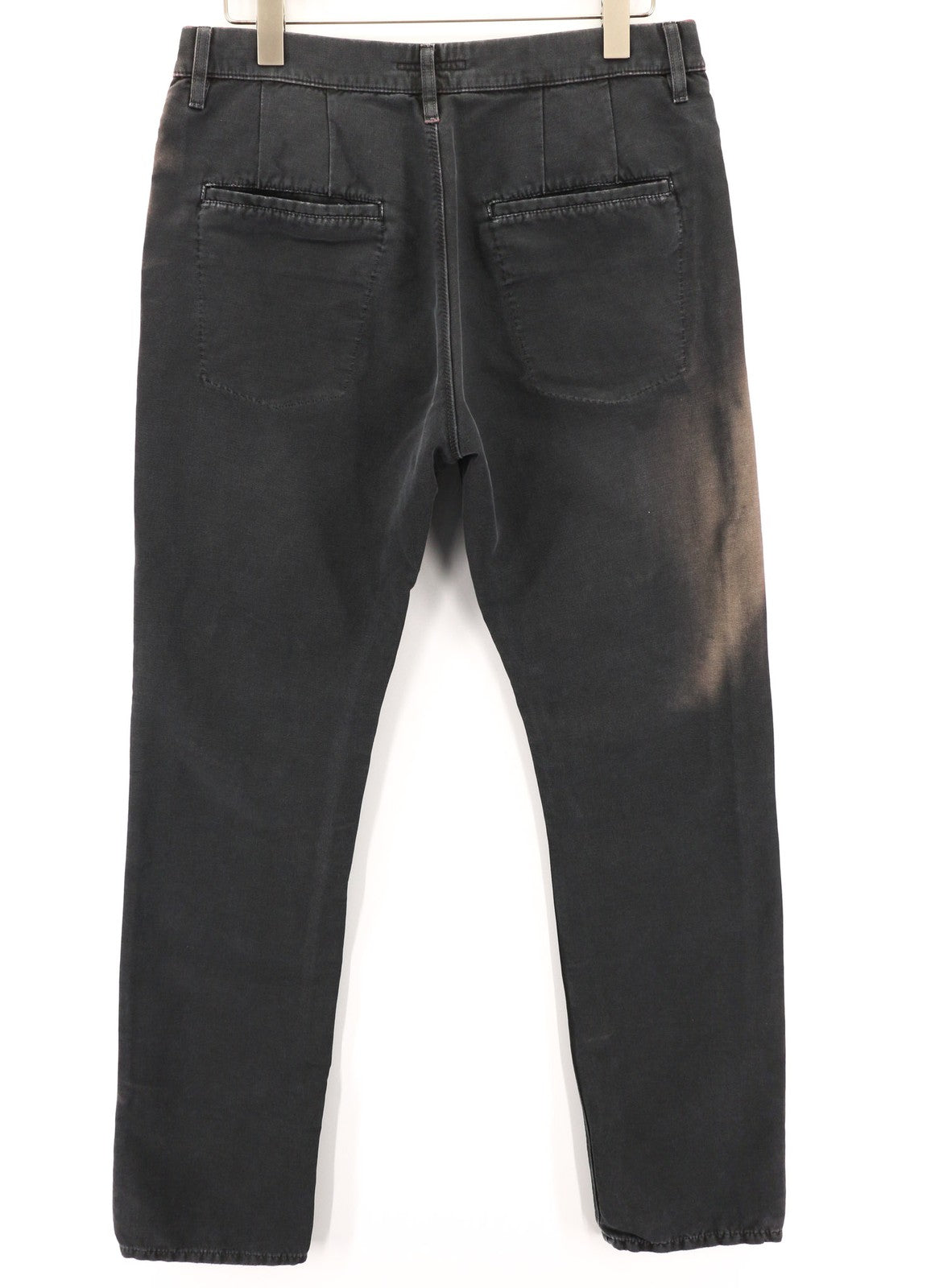 NUDIE JEANS vyriškos chaki spalvos kelnės W32/L34 įprastos medvilnės su tampriomis lopais ir juodos spalvos 