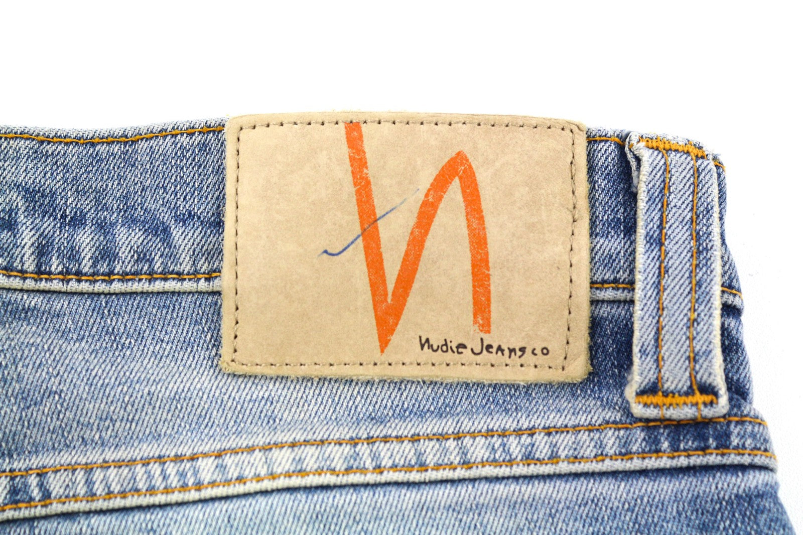 NUDIE JEANS Tube Kelly Mens Jeans W28/L36 Tight  Cotton Stretchy Washed Blue