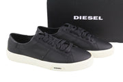 DIESEL S-Mydori Lc W moteriški sportbačiai, juodi, odiniai, su raišteliais, žemakulniai, EU39, RRP 200 € 