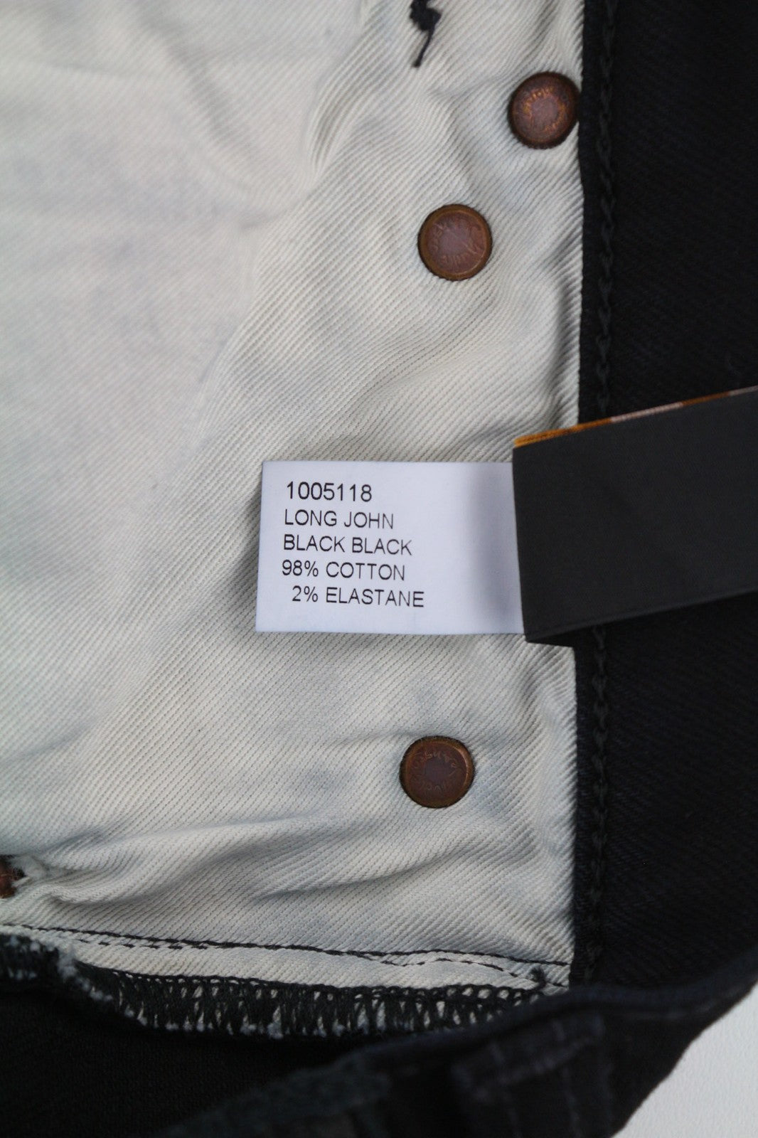 NUDIE JEANS Long John Womens Jeans W26/L30 Slim  Cotton Stretchy Black Casual