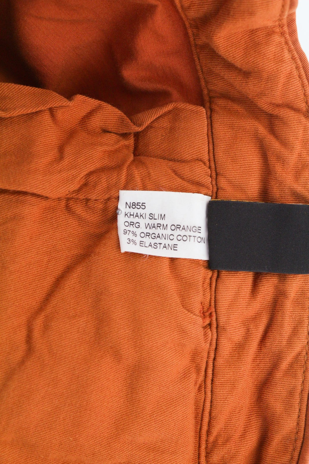 NUDIE JEANS chaki spalvos vyriškos kelnės W29/L32 plonos, tamprios, šiltos, oranžinės, laisvalaikio stiliaus 