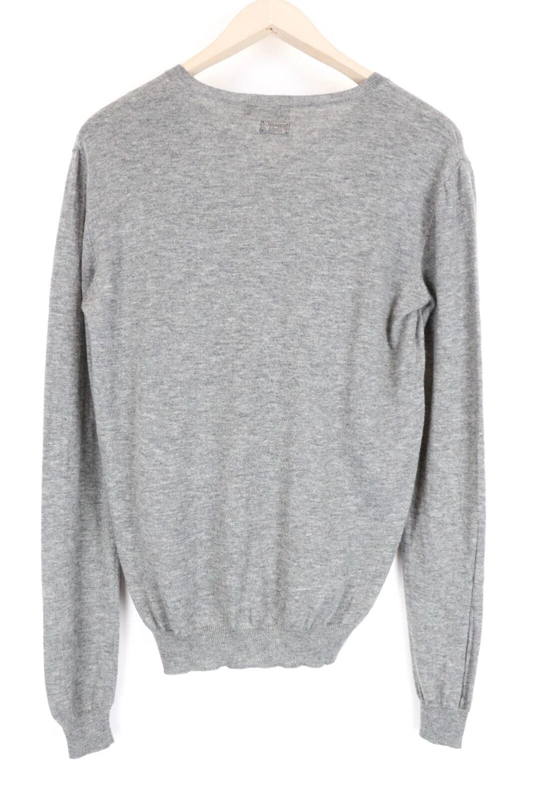RICHMOND M/L Men Sweatshirt Grey Wool Pullover Ripped Long Sleeve