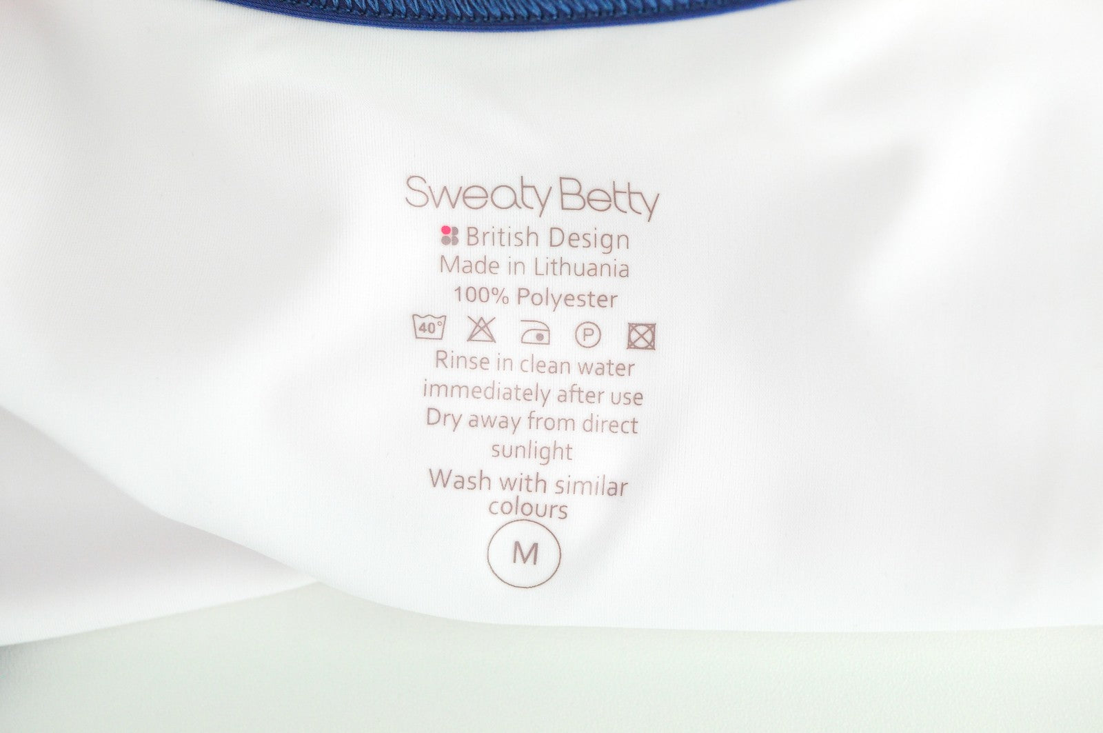 SWEATY BETTY Medalist Women's Swimsuit M Abstract Pink Print One-Piece, Strappy_