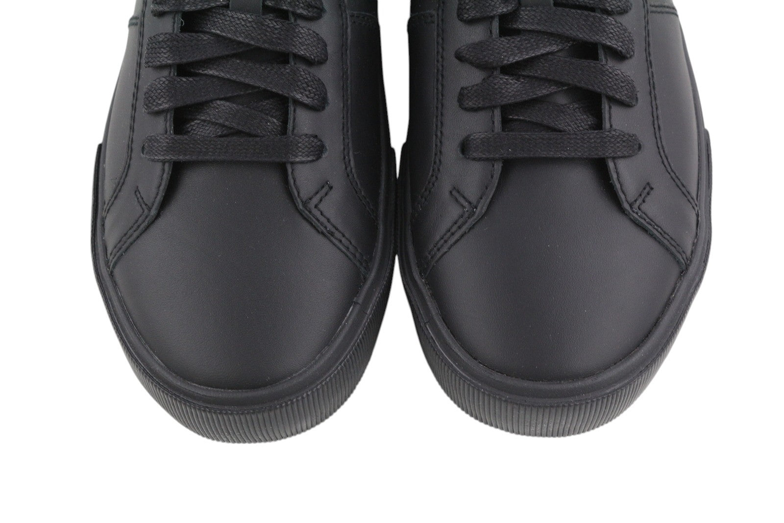 DIESEL S-Mydori Lc vyriški sportbačiai, juodos odos, suvarstomi, žema pado pamušalu, EU45, su logotipu, RRP 200 € 