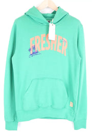 SCOTCH &amp; SODA M žalias vyriškas megztinis su gobtuvu, medvilninis Ams Couture 