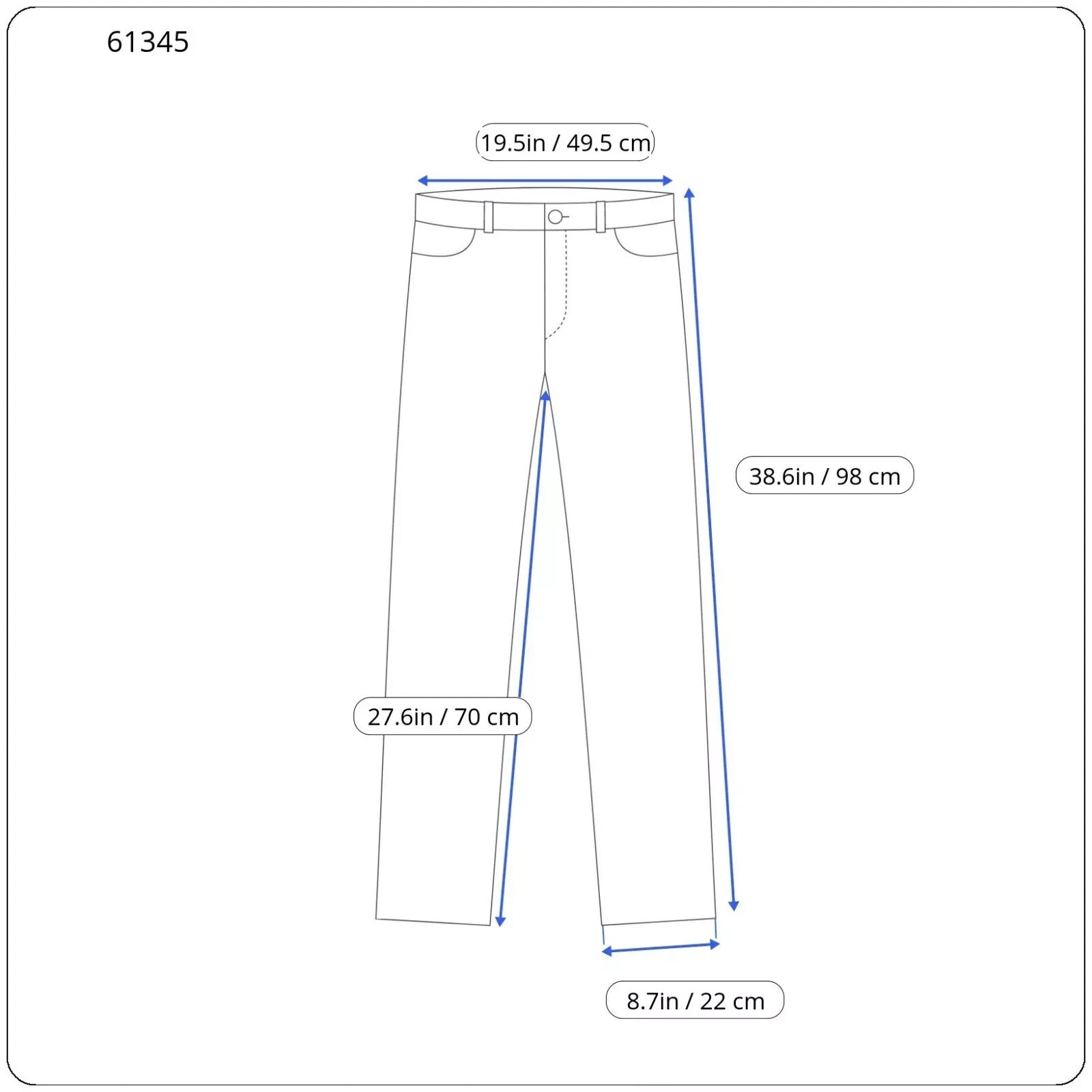 SUITSUPPLY Sienna Men Pants UK46S Blue Wool Lined Front Pleated Smart