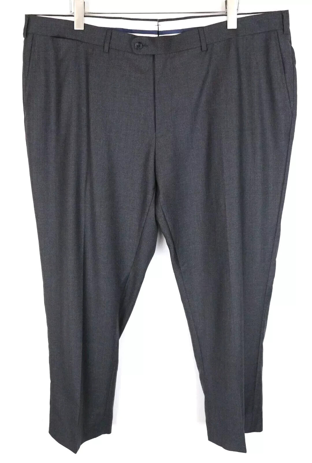 SUITSUPPLY Brescia Men Trousers UK46S Dark Grey Wool Classic Pleated Front