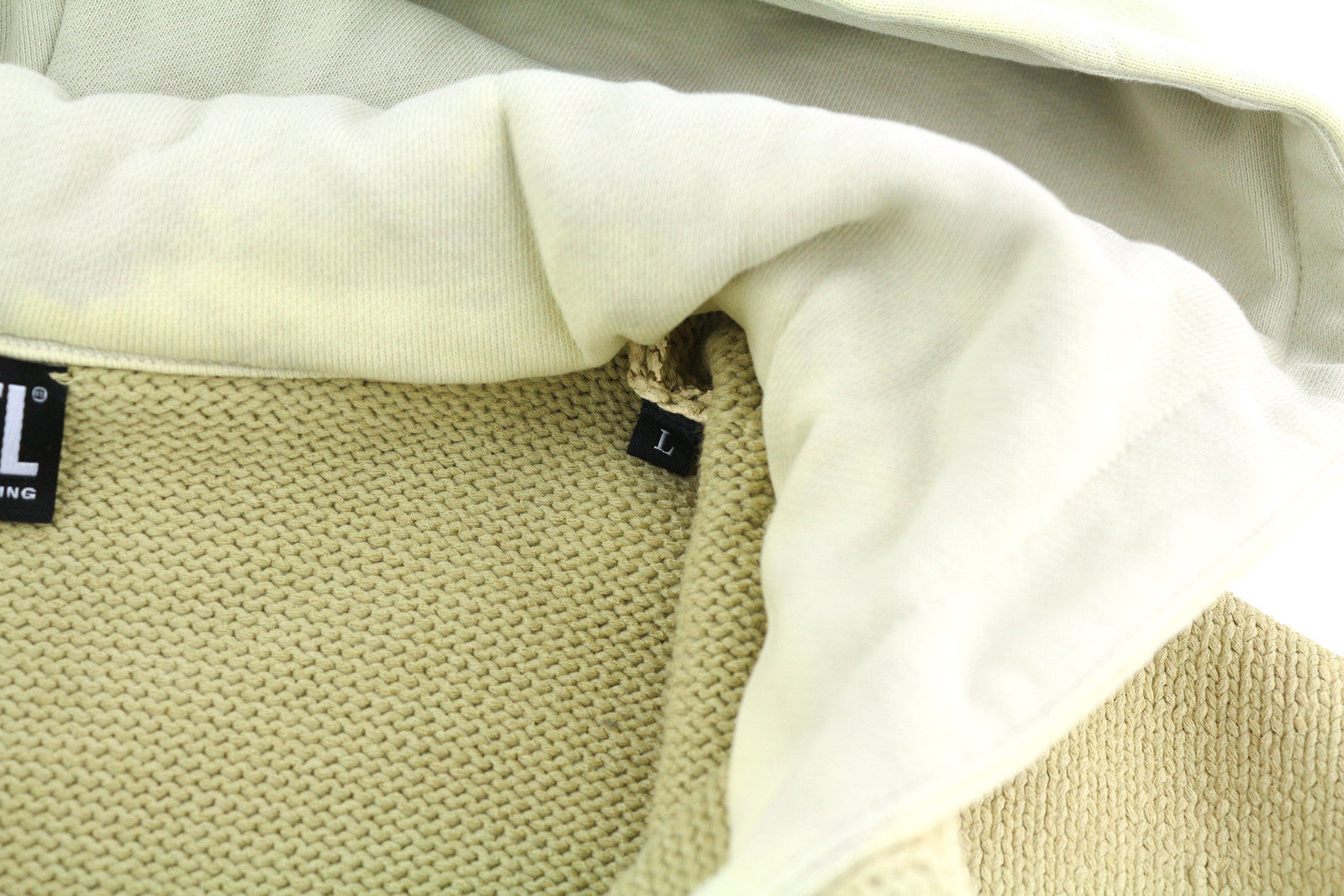 DIESEL K-Onnor vyriškas megztinis L dydžio smėlio spalvos, aptemptas megztinis su gobtuvu, su gobtuvu ir kaklu. RMK 395 € 