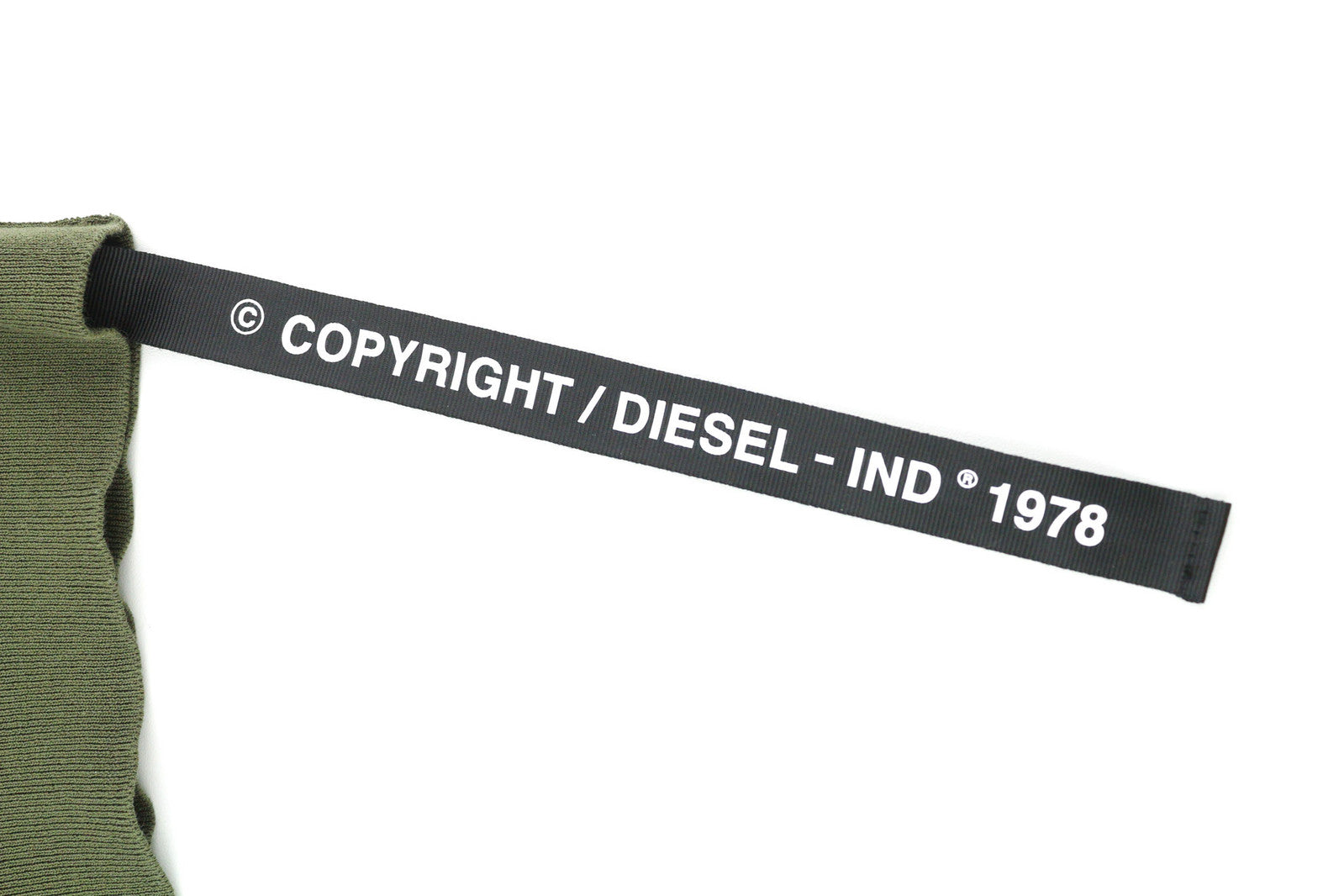 DIESEL K-Navajo vyriškas megztinis L, žalias, megztinis su apvalia kaklo iškirpte, užlopytomis kišenėmis, RRP 140 € 