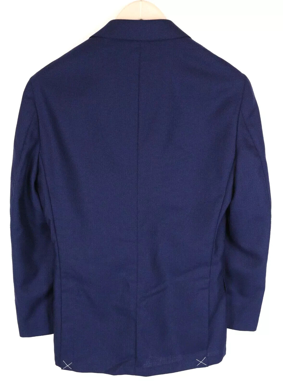 SUITSUPPLY Havana Men Blazer UK34R Blue Wool Single-Breasted Notch Lapel