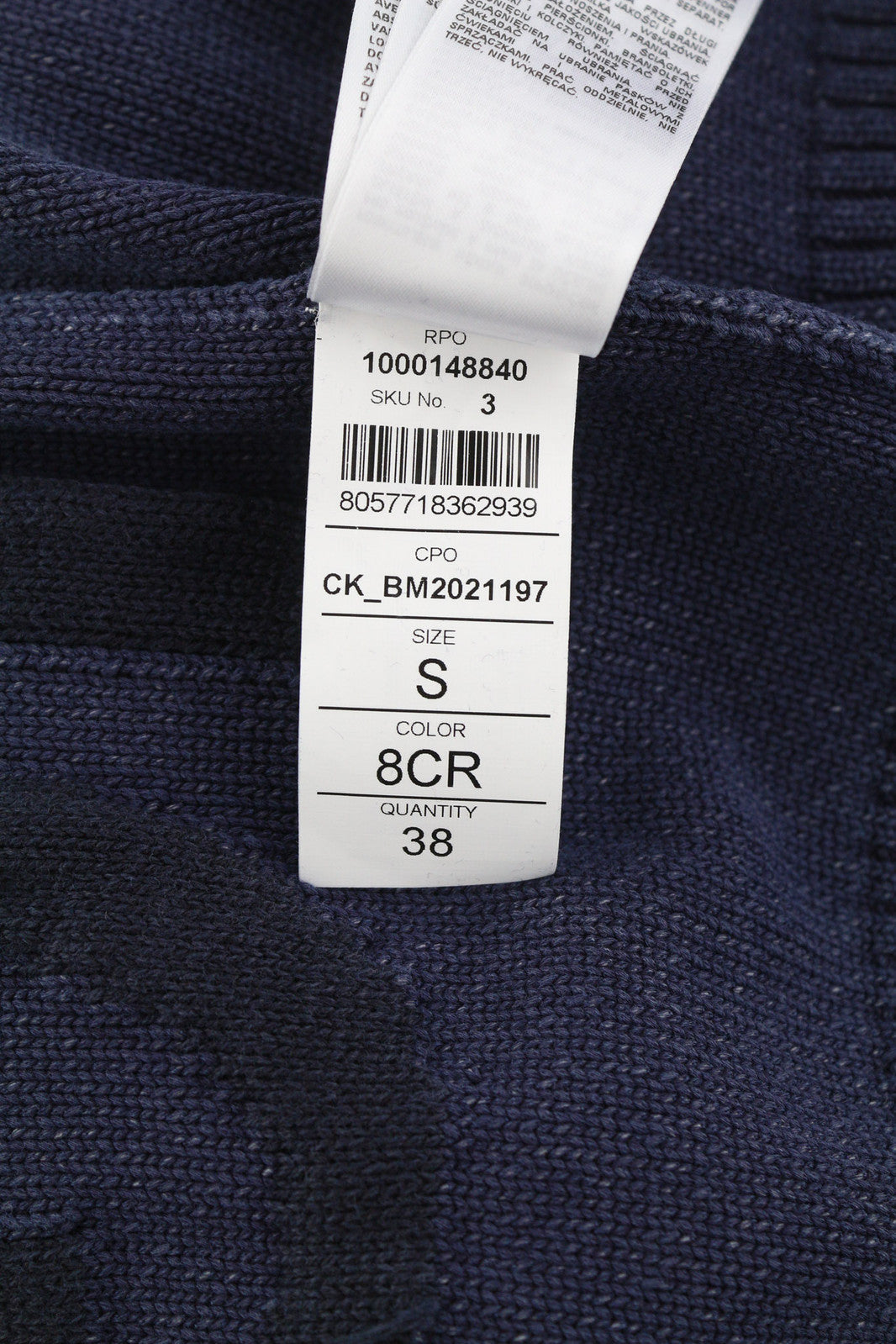 DIESEL K-Northern vyriškas megztinis S dydžio, skalbto efekto, megztas, mėlynas, rekomenduojama kaina – 275 € 