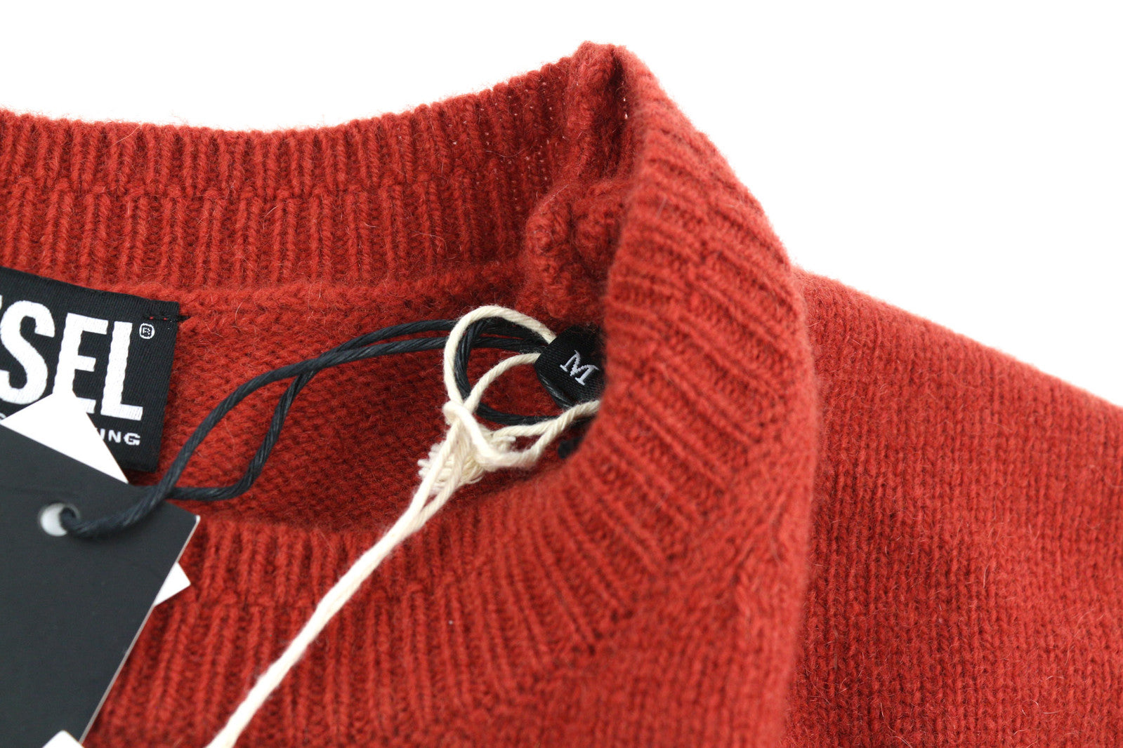 DIESEL K-Boston vyriškas megztinis M, raudonas, vilnonis, kašmyro megztinis, RRP 250 € 
