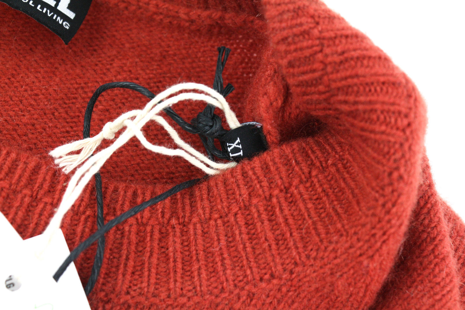 DIESEL K-Boston vyriškas megztinis XL dydžio, raudonas, vilnonis, kašmyro megztinis, RRP 250 € 