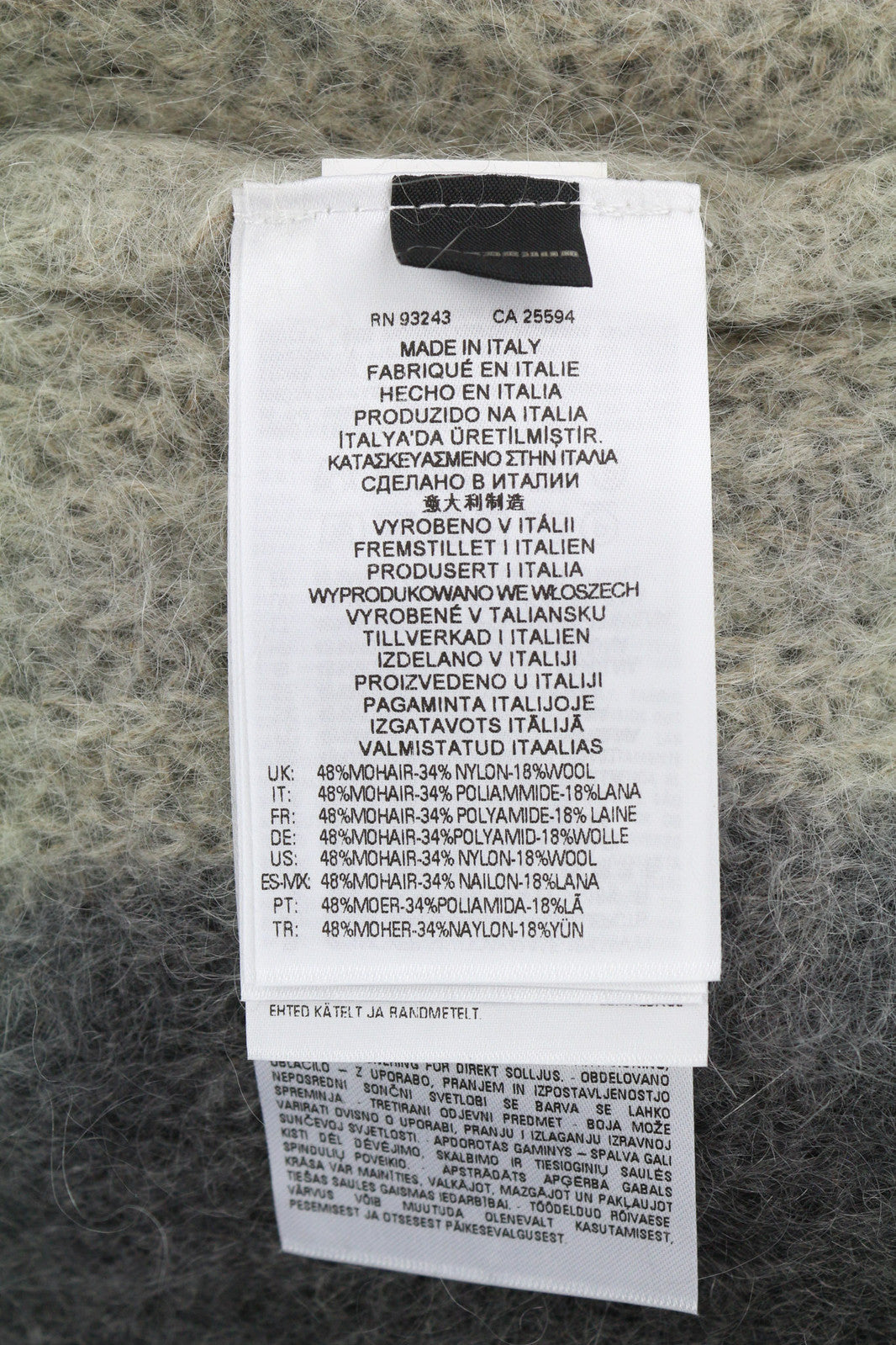 DIESEL K-Osimo vyriškas megztinis M, megztas iš moherio vilnos mišinio, pilkas, RRP 350 € 