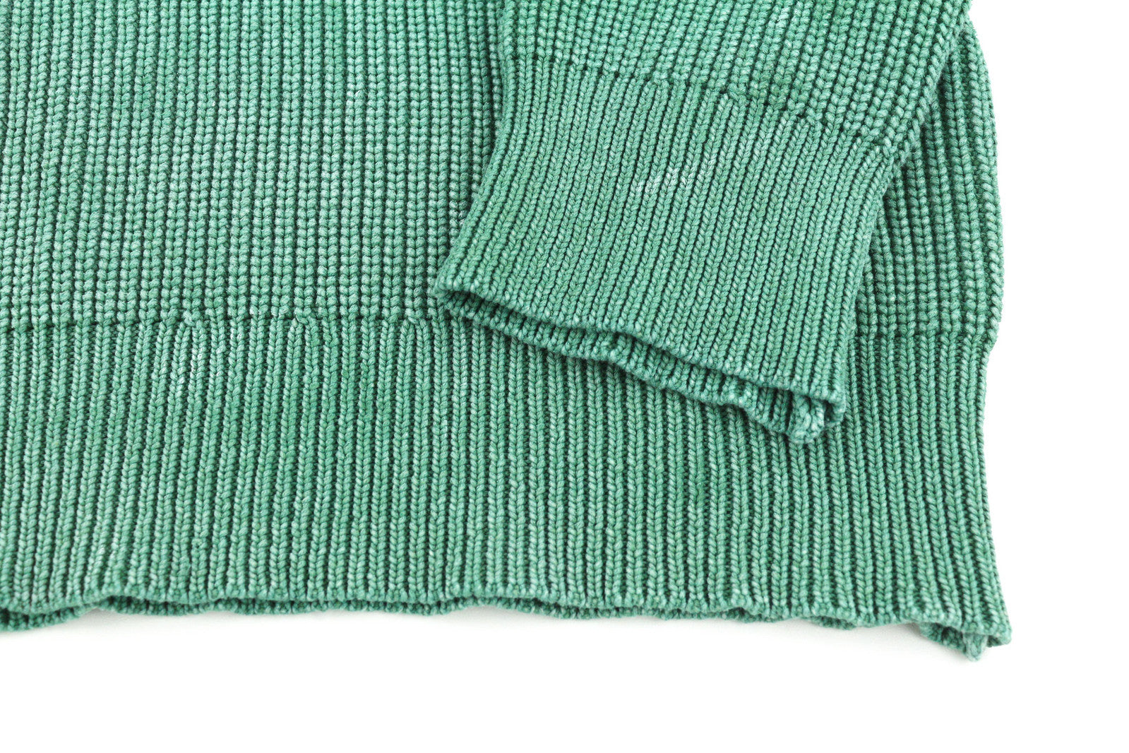 DIESEL K-Kentucky vyriškas megztinis L dydžio su skalbto rašto efektu, megztas žalias, RRP 275 € 