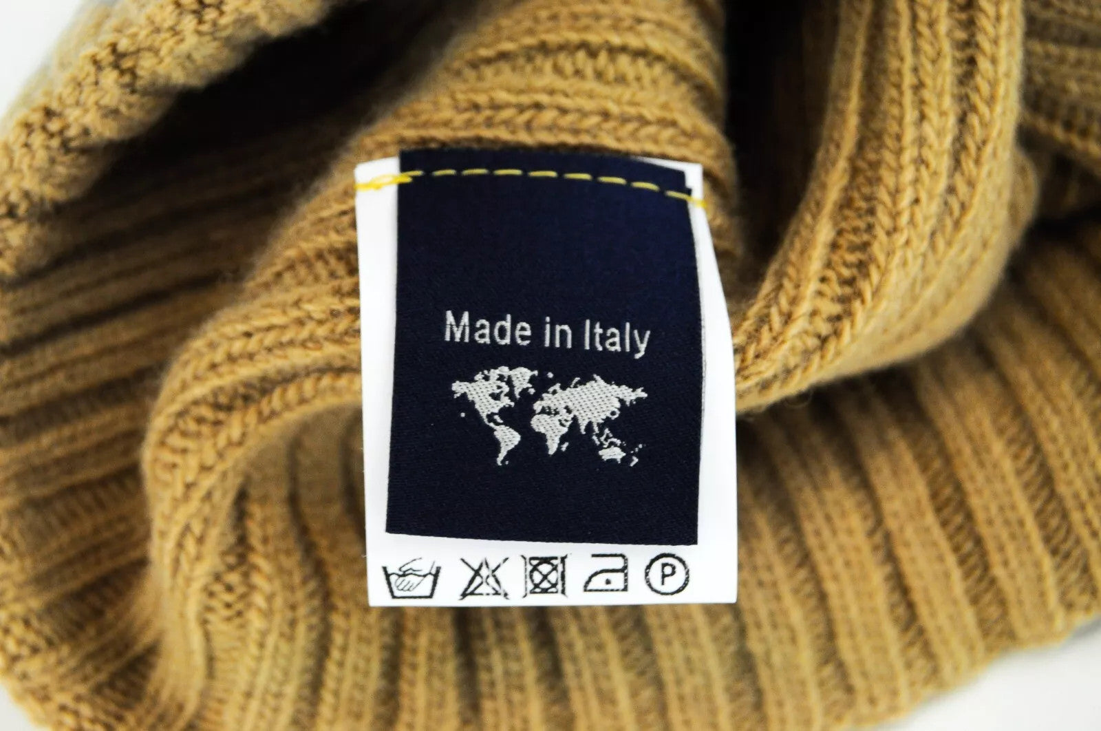 HARMONT &amp; BLAINE vyriška kepurė OS unisex ruda vilnonė megzta žieminė kepurė su logotipu 