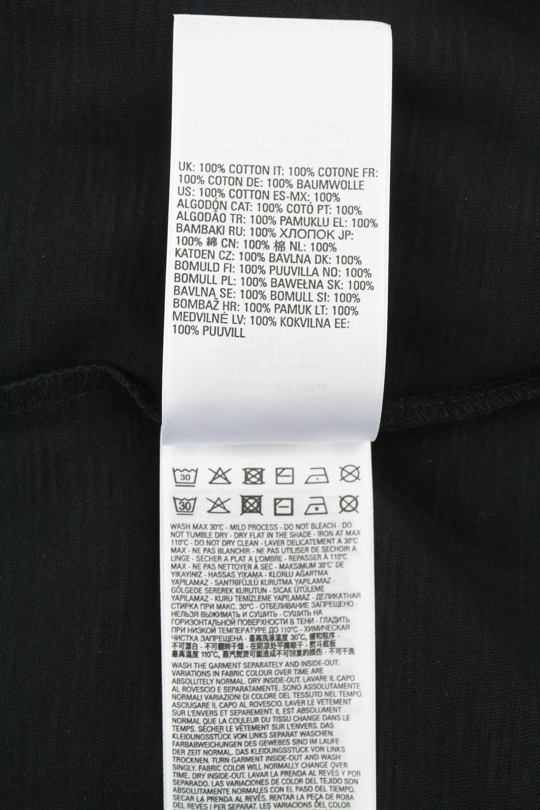 DIESEL T-Norrie-HD Men T-Shirt M Black Short Sleeved Crew Collar Cotton Tricot