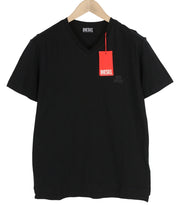 DIESEL T-Norrie-HD Men T-Shirt L Black Short Sleeve Crew Collar Cotton Tricot