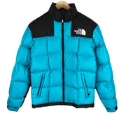 „THE NORTH FACE 1990 Lhotse“ vyriška striukė XS, mėlyna, 700 pūkinė, izoliuota, dygsniuota, pūkuota striukė. 