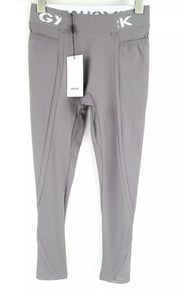 GYMSHARK Legacy Fitness moteriškos tamprės S sportinės kelnės, skalūno spalvos, tamprios 