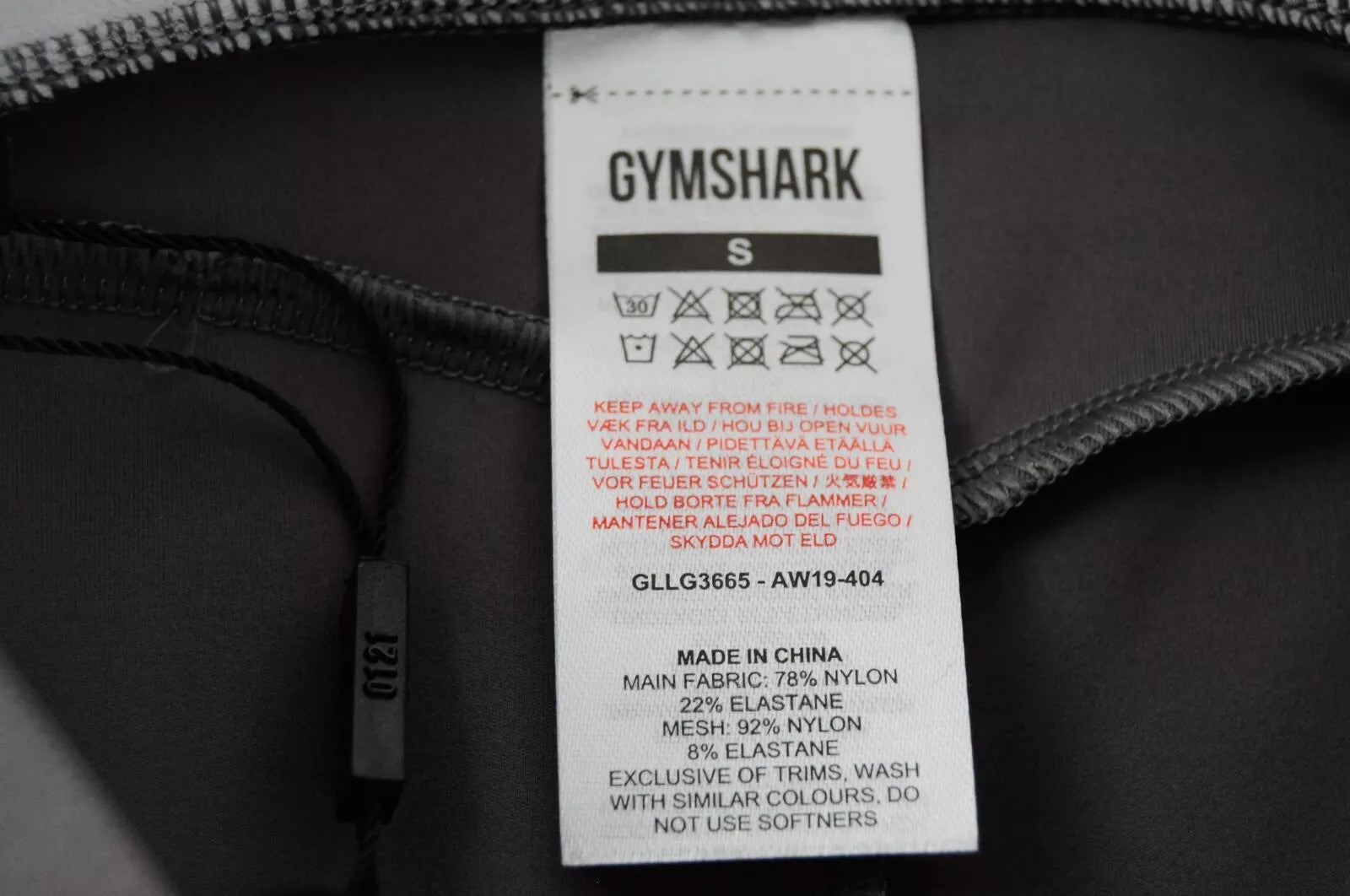 GYMSHARK Legacy Fitness moteriškos tamprės S sportinės kelnės, skalūno spalvos, tamprios 