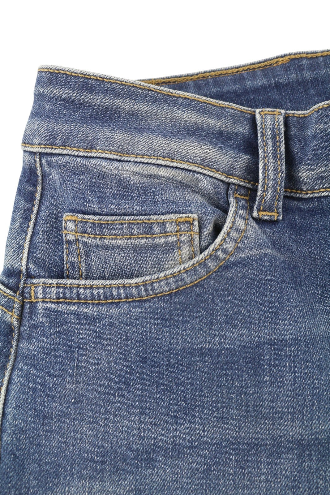 LIU JO New Flare moteriški džinsai W28 tiesus kirpimas aukštu juosmeniu skalbto džinso mėlynas logotipas 