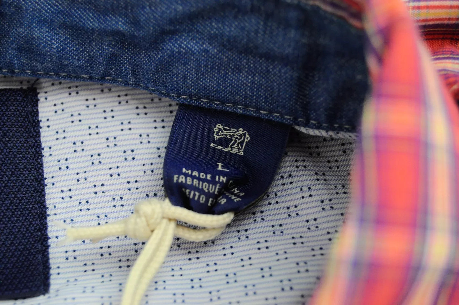 SCOTCH &amp; SODA vyriški marškinėliai L dydžio, languoti, rožiniai, melanžo, klasikiniai, grynos medvilnės marškinėliai su sagomis