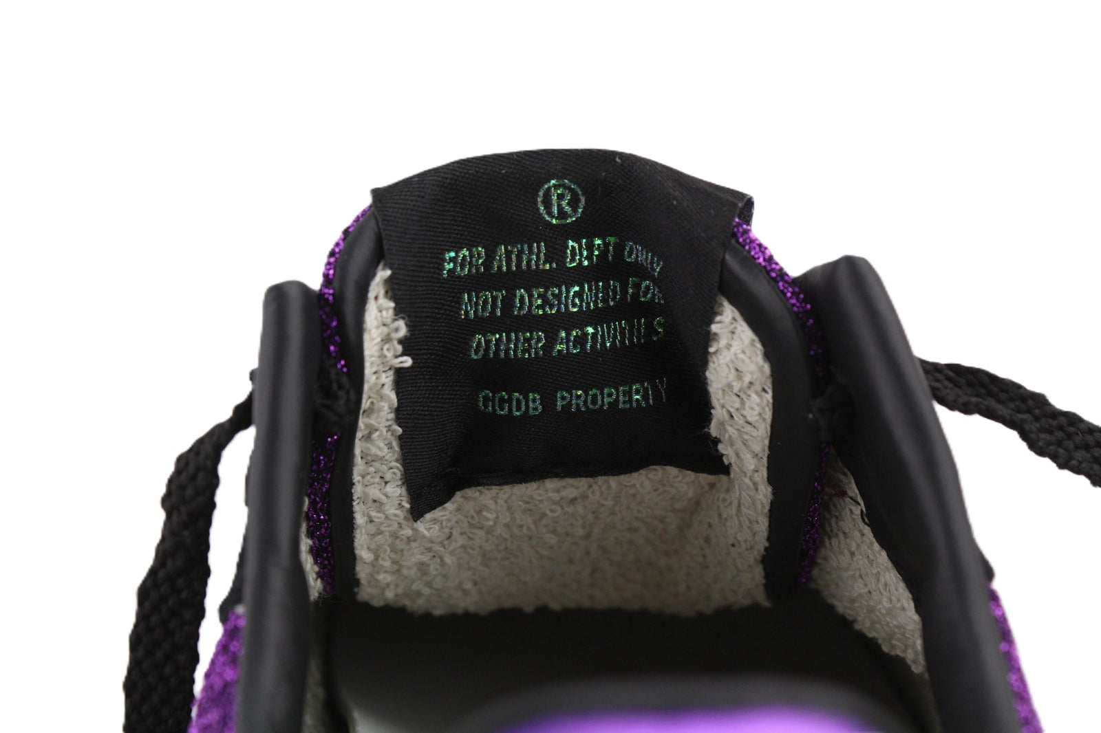 „GOLDEN GOOSE“ bėgimo bateliai moterims, 39 dydžio, violetiniai, juodi, odiniai, blizgantys, žemo viršutinio pado. 