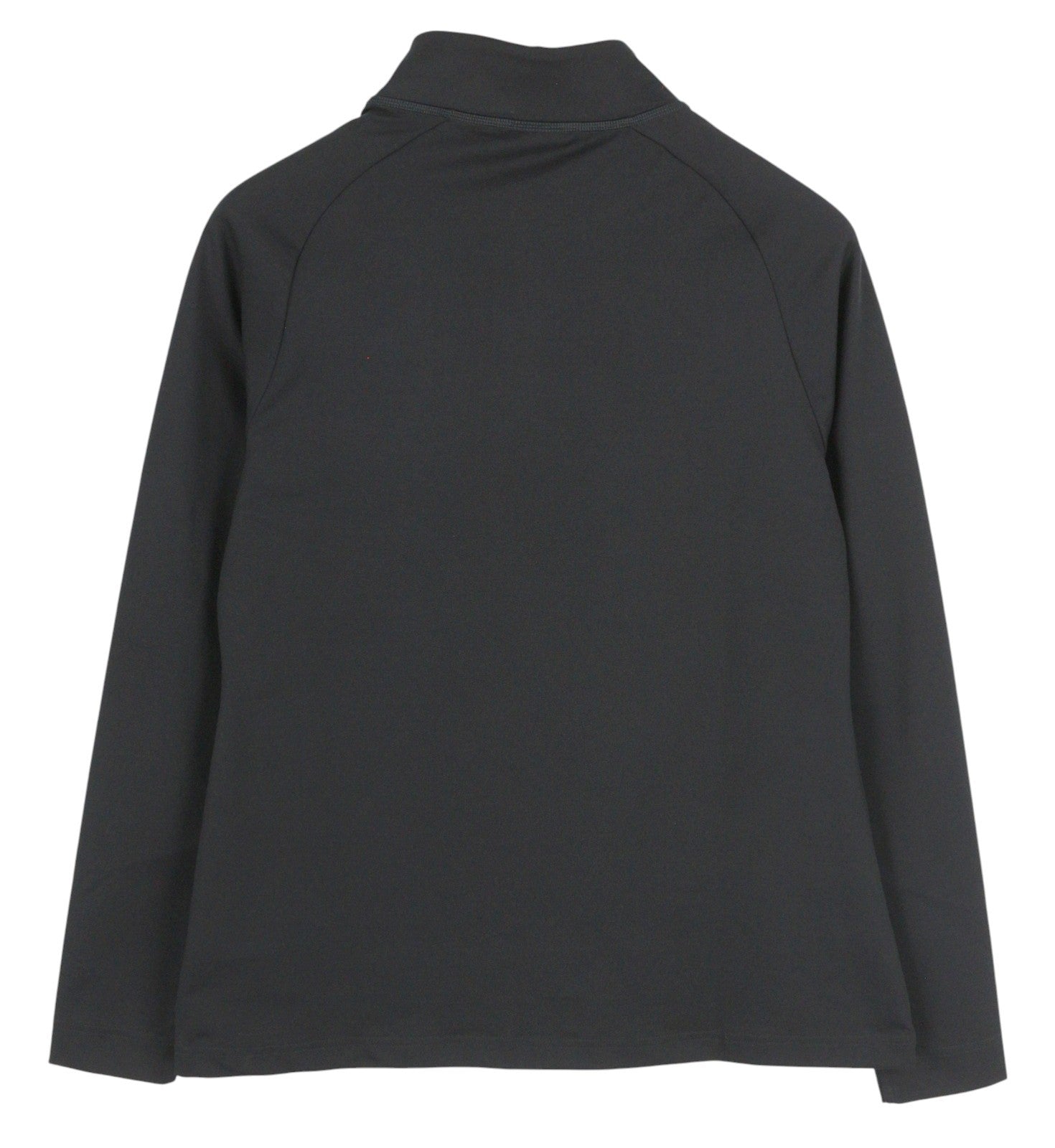 GYMSHARK B1A9R moteriškas džemperis L dydžio, juodas, ilgomis rankovėmis, su pusiau užtrauktuku, tamprus treniruočių marškinėliai 