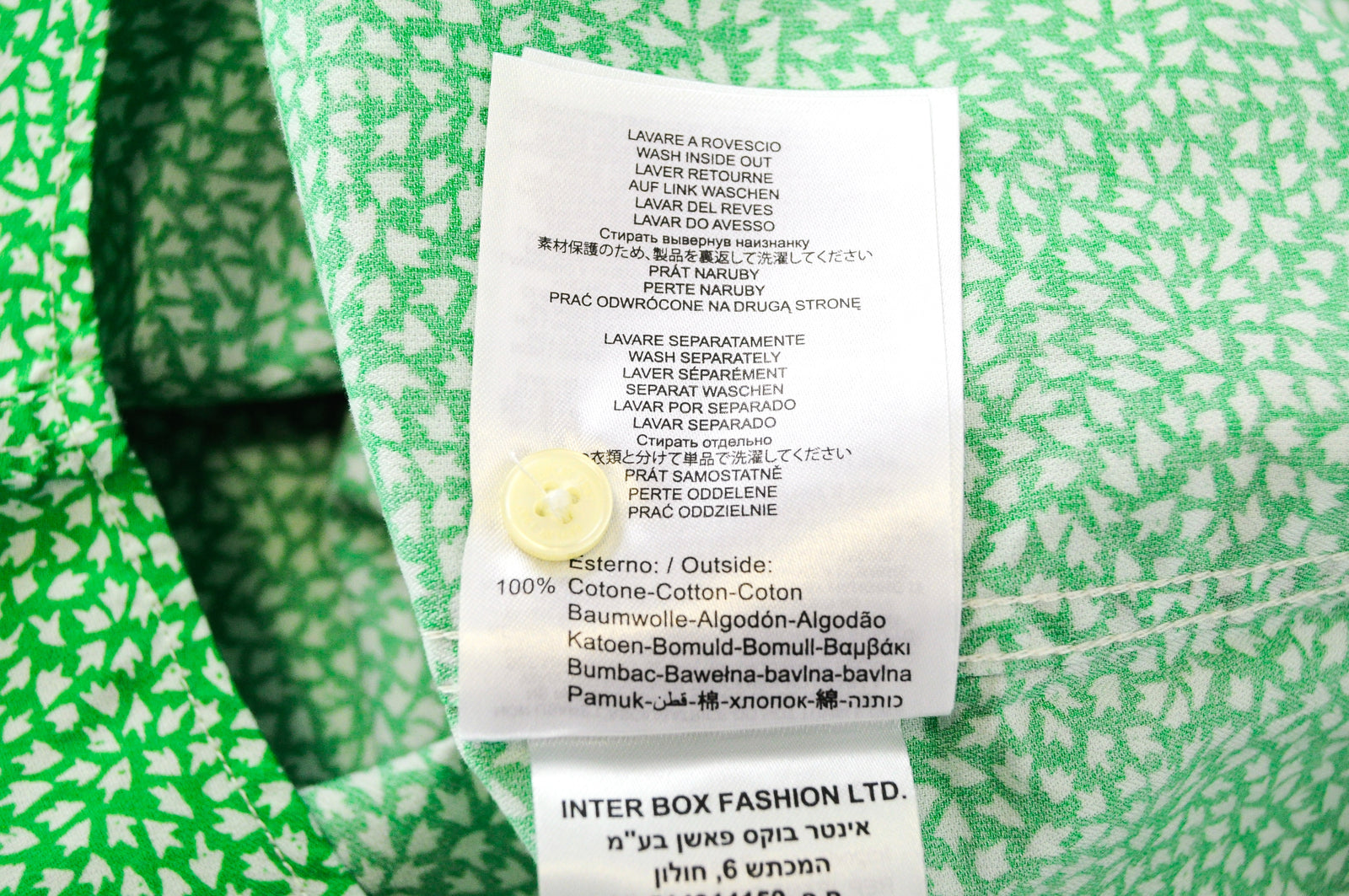 REPLAY vyriški žali marškinėliai L raštuoti iškirpte, apykakle, grynos medvilnės ilgomis rankovėmis