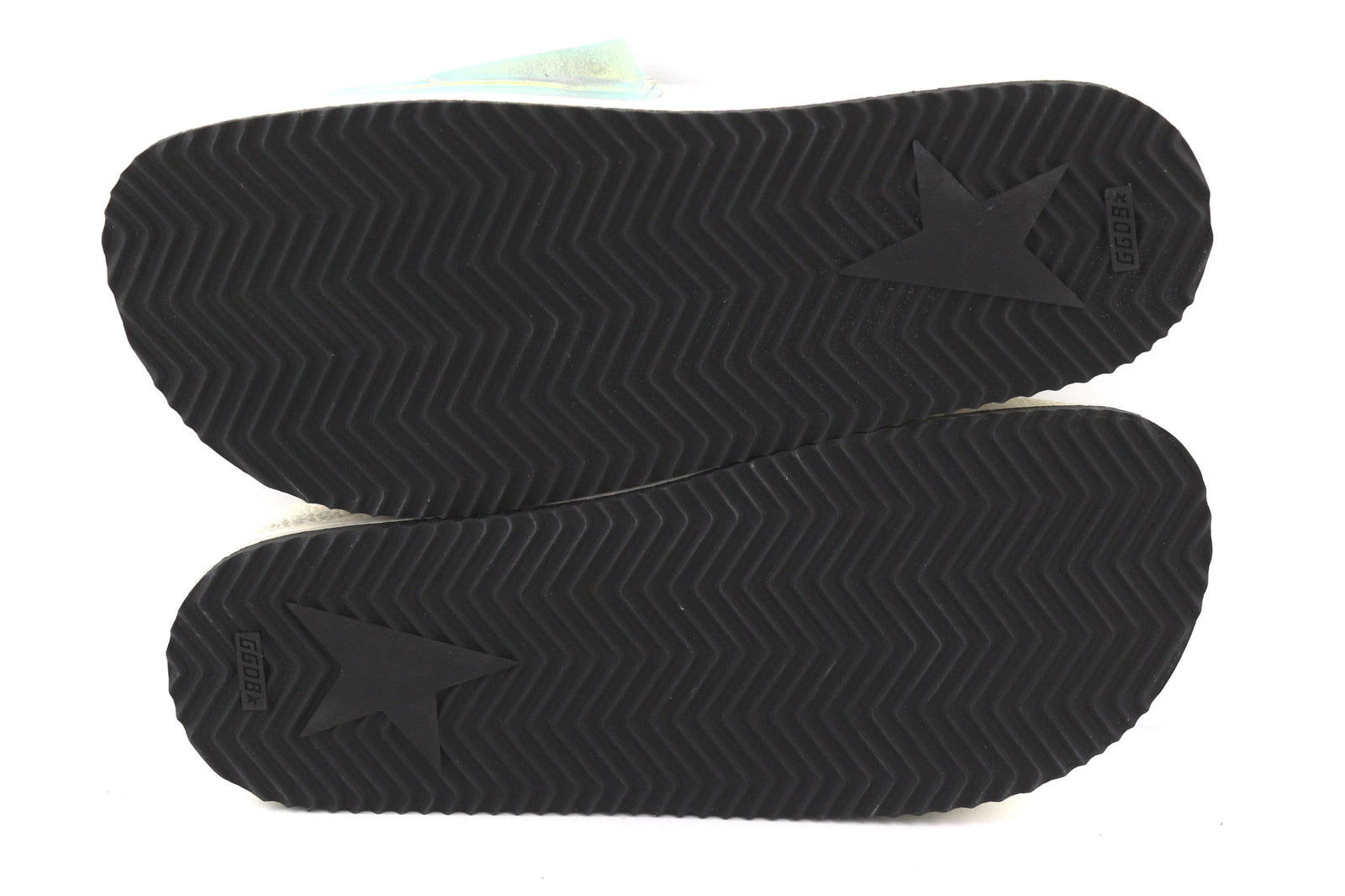 GOLDEN GOOSE Poolstar moteriškos šlepetės, 39 dydžio, blizgančios baltos, užmaunamos, vasarinės. 