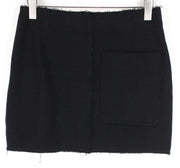 SUISTUDIO Nash Women Skirt EU40 Black Wool Cotton Blend Short Classic Lined