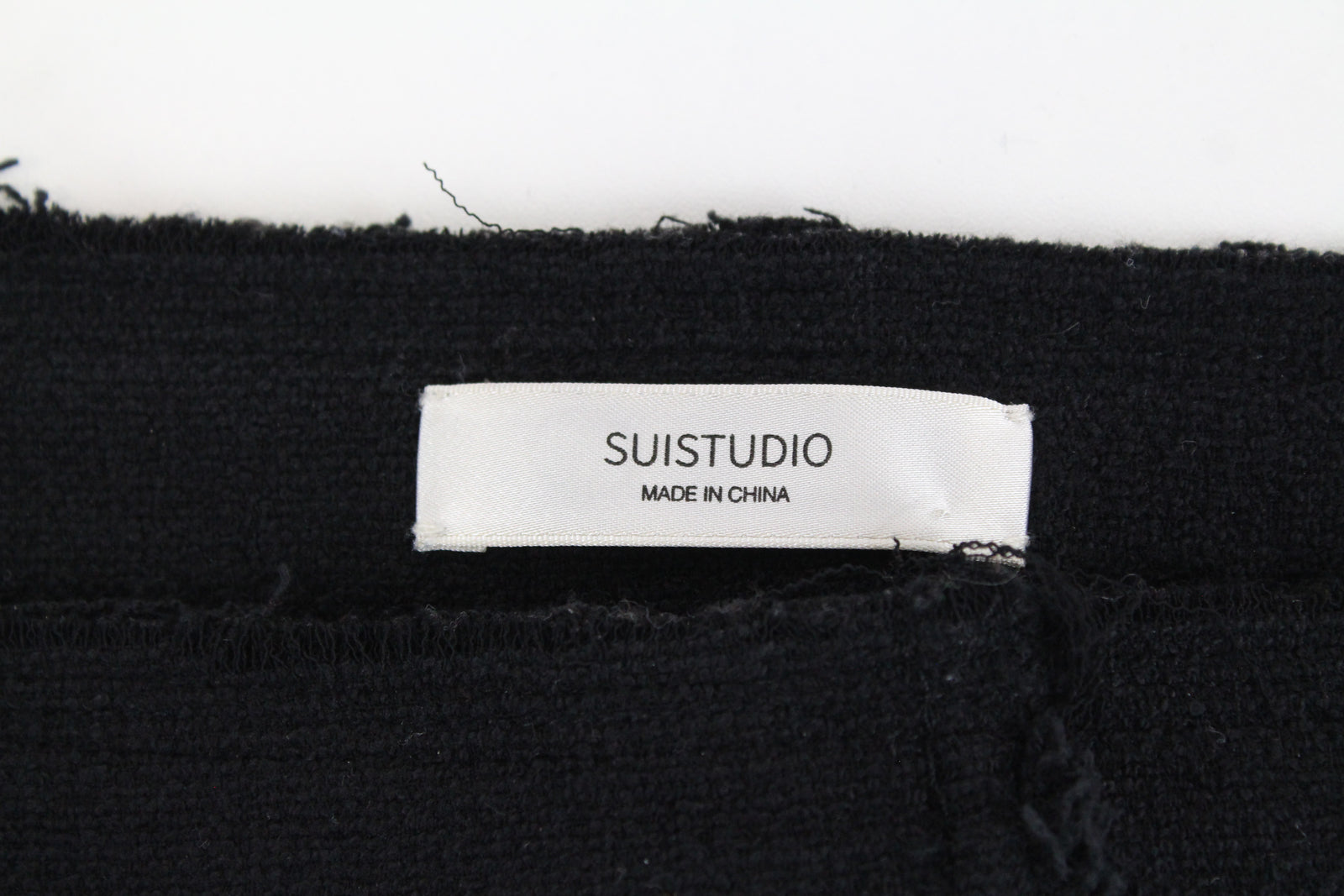 SUISTUDIO Nash Women Skirt EU40 Black Wool Cotton Blend Short Classic Lined